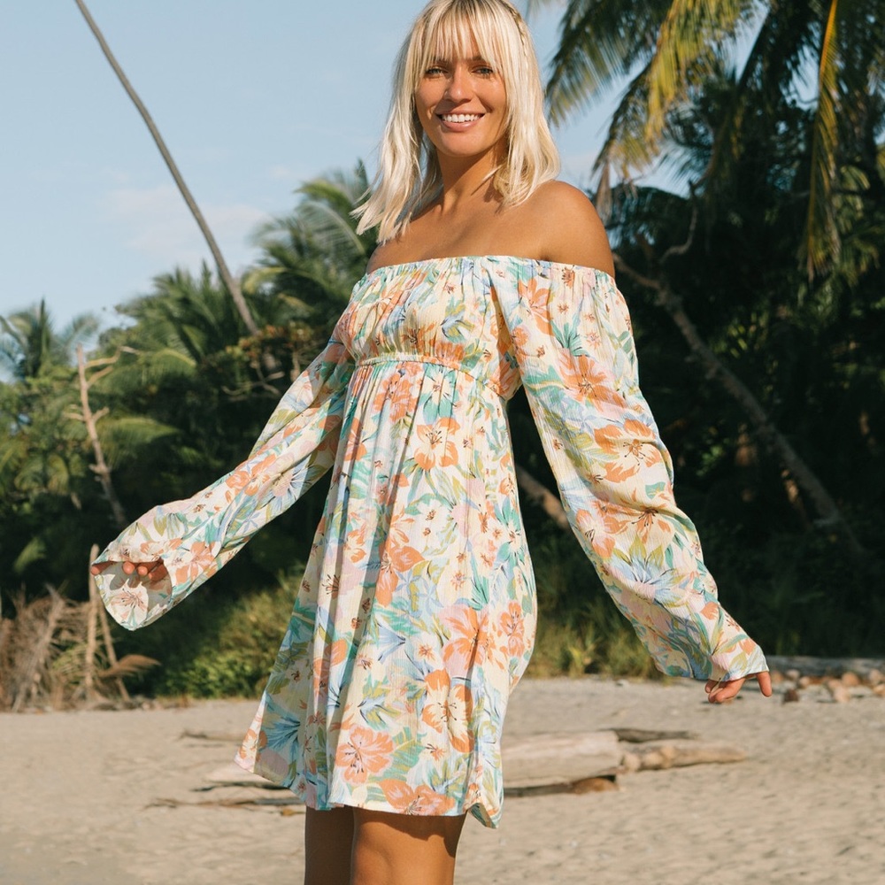 Billabong Flowy Floral Mini Dress